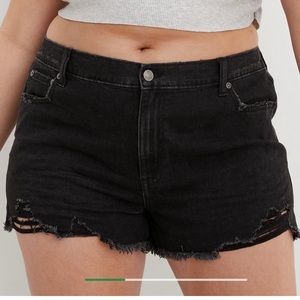 Black aerie Daydream Denim Shorts